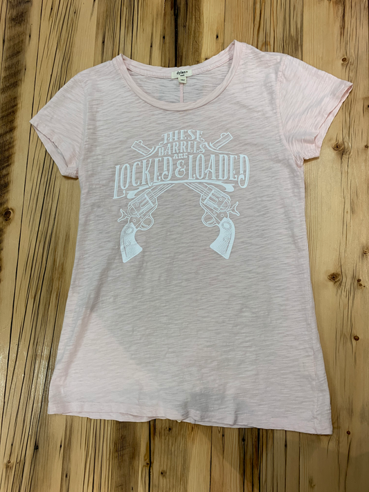 "BARRELS LOADED" TANK SM WHITE